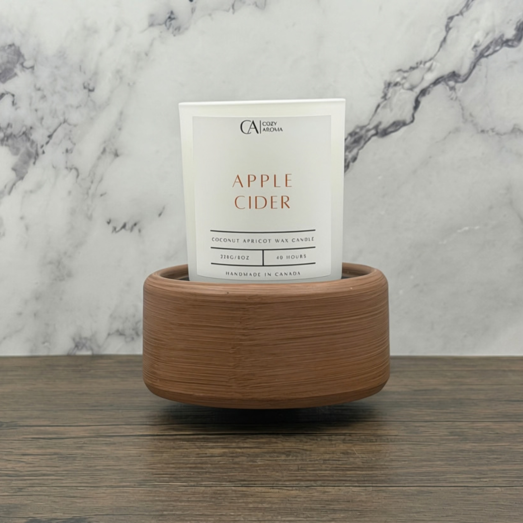 2-in-1 Walnut Wax Melt/Candle Warmer - Corded