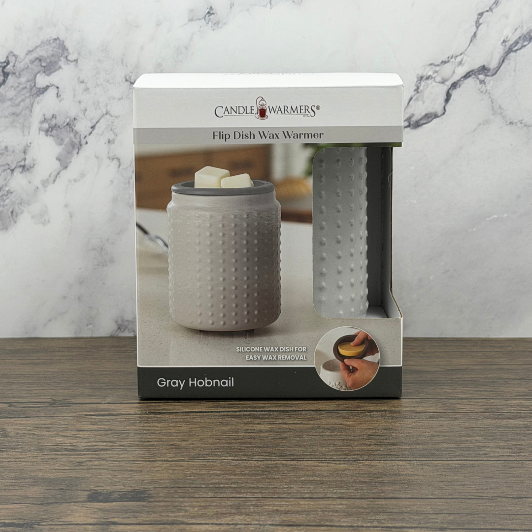 Grey Hobnail Wax Melt Warmer - Corded