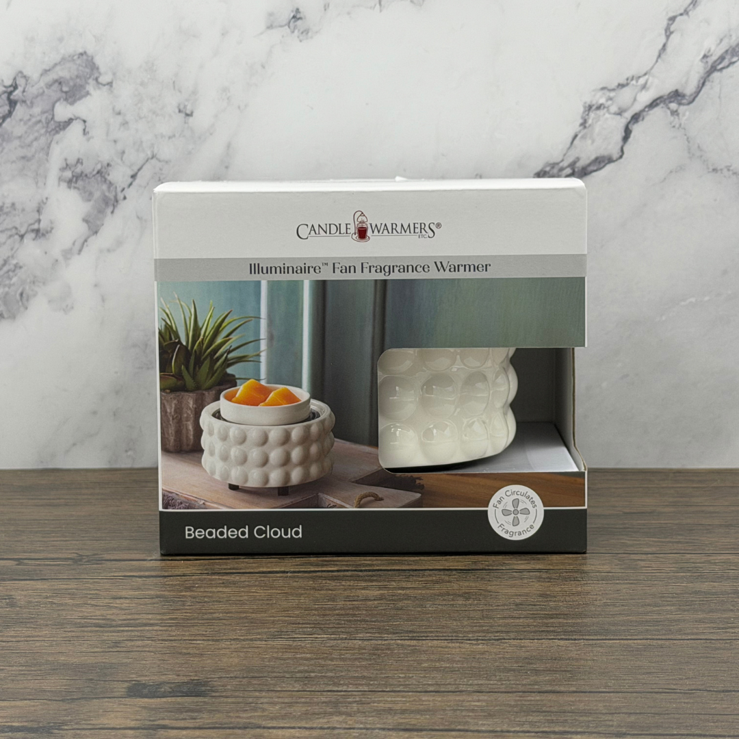 Beaded Cloud Fan Warmer - Corded