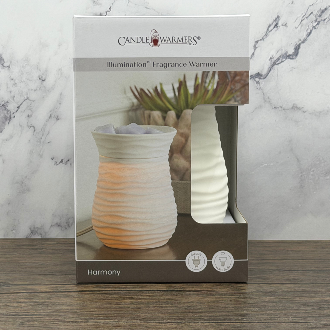 White Wavy Wax Melt Warmer - Corded
