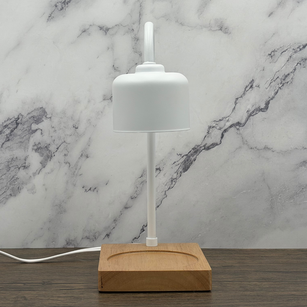 White Arched Candle Warmer - Corded